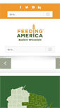 Mobile Screenshot of feedingamericawi.org