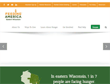 Tablet Screenshot of feedingamericawi.org